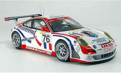 Porsche 911 GT3 RSR 1/18 Autoart 2007 no.76 winnaar gt2-klasse le mans modelauto