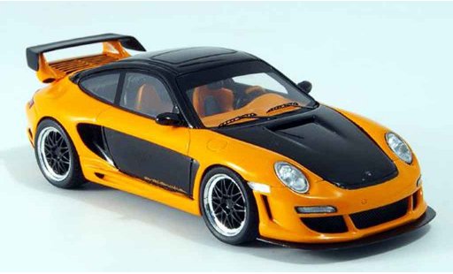 Gemballa GTR 650 1/43 Spark zwart oranje 2007 modelauto