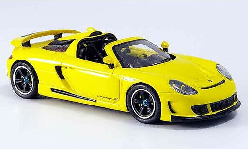 Gemballa Mirage GT 1/43 Spark geel 2007 modelauto