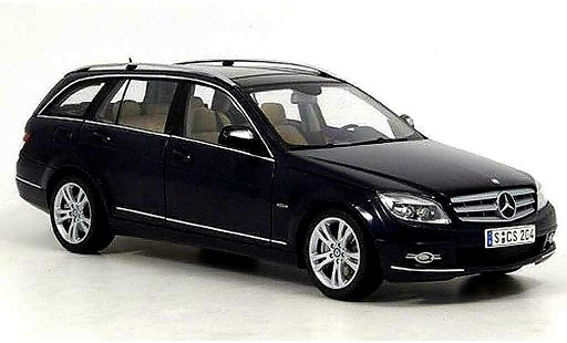 Mercedes Classe C T-Modell 1/18 Autoart stationwagen avantgarde blauw 2007 modelauto