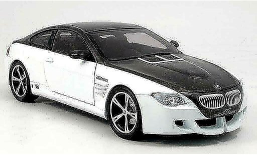 Bmw M6 ac schnitzer 1/18 Norev E63 zwart/wit 2007 modelauto