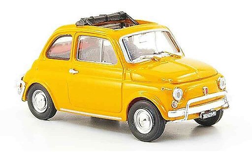 Fiat 500 L 1/43 Brumm oranje 1968 modelauto