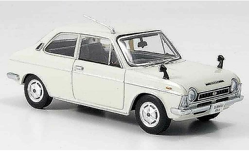 Subaru FF Base 1/43 Ebbro 1 1100 wit 1969 modelauto