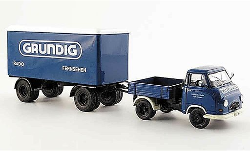 Hanomag Kurier Kastenwagen 1/43 Schuco Enser groendig avec bestelwagenhanger modelauto
