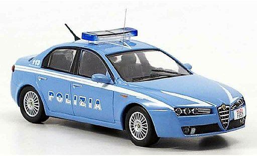 Alfa Romeo 159 polizia 1/43 M4 politie 2007 modelauto