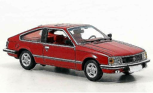 Opel Monza Base 1/43 Minichamps rood 1980 modelauto