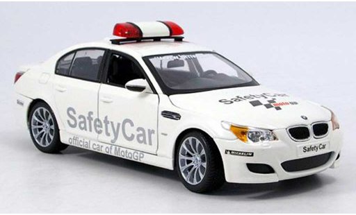 Bmw M5 safety car 1/18 Maisto E60 moto gp wit modelauto