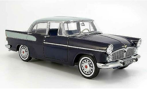 Simca Beaulieu Base 1/18 Norev blauw/grijs 1958 modelauto