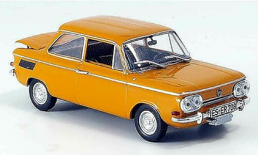 NSU TTS Base 1/43 Norev oranje Targa 1968 modelauto