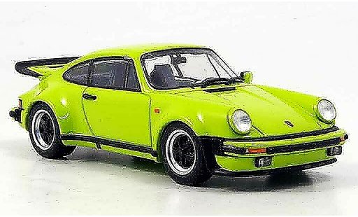 Porsche 911 Turbo 1/43 Ebbro groen 1977 modelauto