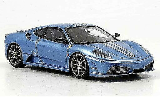 Ferrari F430 Scuderia 1/43 Look Smart blauw avec grijsen strepen modelauto