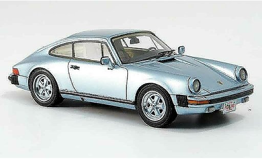 Porsche 911 Carrera 1/43 Neo Coupe US Version blauw 1985 modelauto