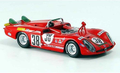 Alfa Romeo 33 tipo 33 prototipo 1/43 M4 no.38 facetti zeccoli 24h le mans 1970 modelauto