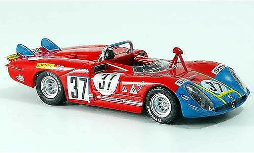 Alfa Romeo 33.3 prototipo 1/43 M4 1970 no.37 hezemans gregory 24h le mans modelauto