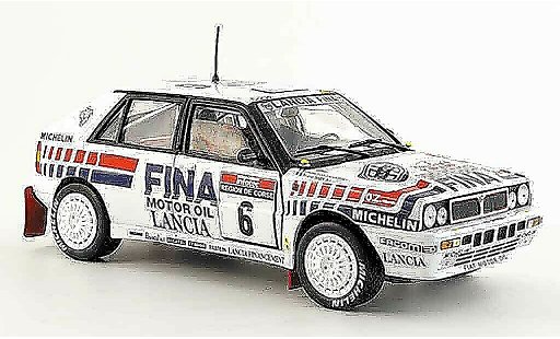 Lancia Delta HF Integrale 1/18 Sun Star 16v no.6 tour de corse 1990 modelauto