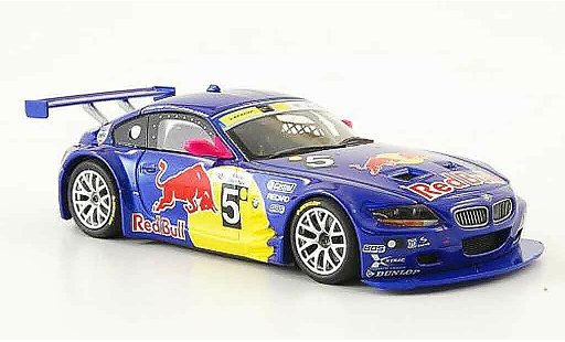 Bmw Z4 course 1/43 Minichamps E85 M Coupe No.5 Red Bull 24h Silverstone 2006 modelauto