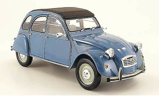 Citroen 2CV Berline 1/18 Minichamps blauw 1983 modelauto