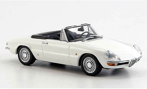 Alfa Romeo Spider Duetto 1750 veloce 1/43 Minichamps Spider wit 1968 modelauto