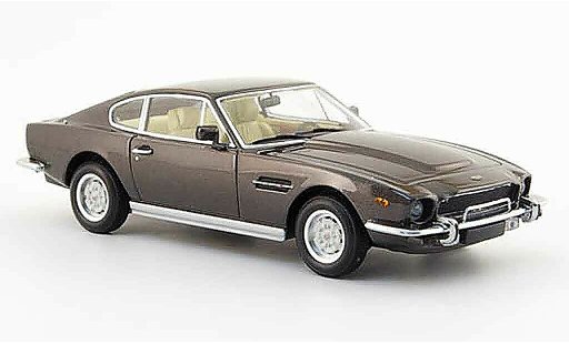 Aston Martin V8 vantage 1/43 Minichamps coupe grijs 1987 modelauto