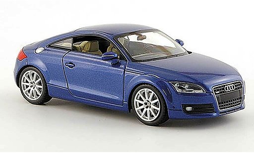 Audi TT coupe 1/43 Minichamps blauw-met. 2006 modelauto