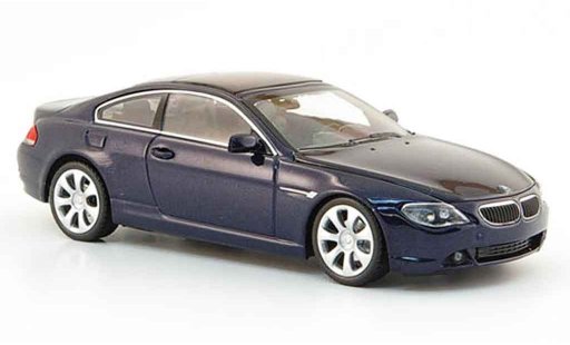Bmw 650 E64 1/43 Minichamps Coupe blauw 2006 modelauto