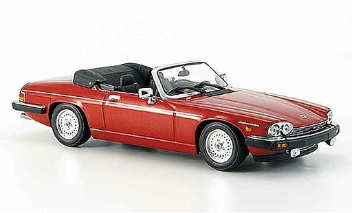 Jaguar XJS 1980 1/43 Minichamps cabriolet rood geoffnetes kap modelauto