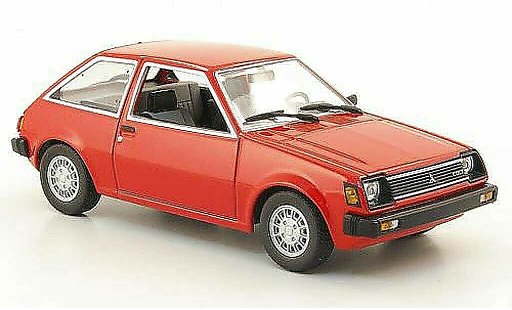 Mitsubishi Colt Base 1/43 Minichamps rood 1978 modelauto