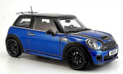 Mini Cooper JCW 1/18 Kyosho r56 blauw modelauto