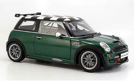 Mini Cooper JCW 1/18 Kyosho challenge groen modelauto
