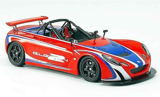 Lotus Eleven Base 1/43 Spark 2 rood blauw 2007 modelauto