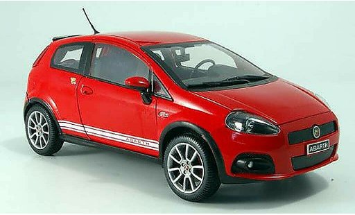 Fiat Grande Punto Abarth esseesse 1/18 Mondo Motors ss rood modelauto