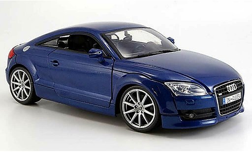 Audi TT coupe 1/18 Motormax blauw 2007 modelauto