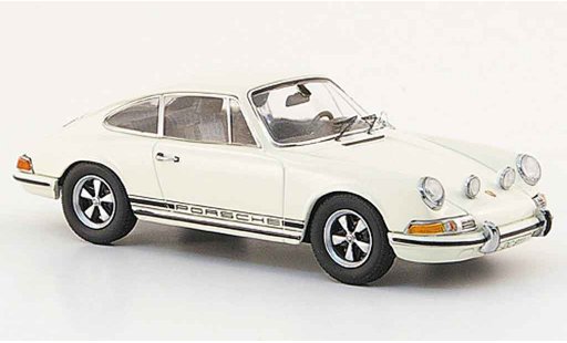 Porsche 911 S 1/43 Schuco S wit avec zwartem Schriftzug modelauto