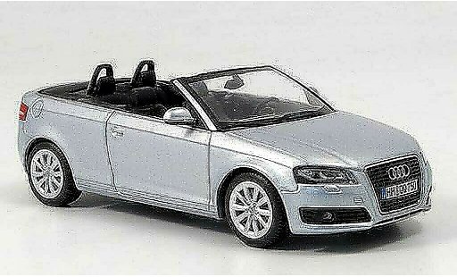 Audi A3 cabriolet 1/43 Minichamps grijs 2008 modelauto