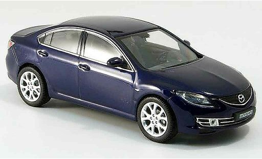 Mazda 6 Base 1/43 Norev Sedan blauw 2007 modelauto
