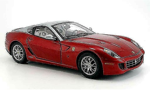 Ferrari 599 GTB 1/18 Hot Wheels Elite rood et grijs elite edition modelauto