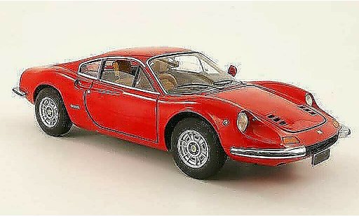 Ferrari Dino GT 1/18 Hot Wheels dino rood modelauto