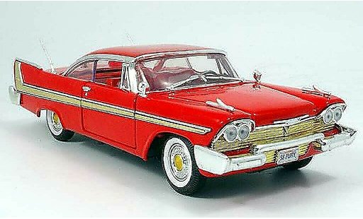 Plymouth Fury Base 1/18 Motormax rood 1958 modelauto