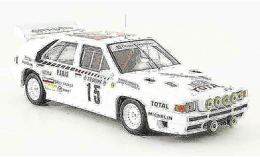 Citroen BX 4TC 1/43 IXO no.15 rallye monte carlo 1986 modelauto