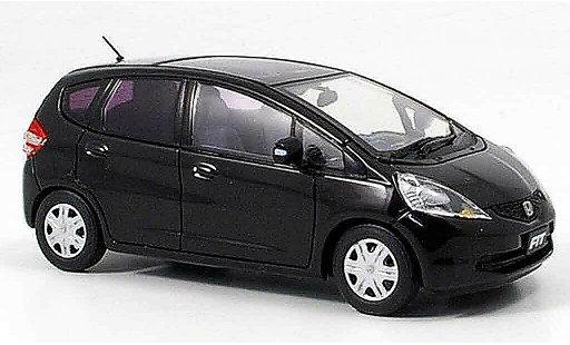 Honda Jazz Skyroof 1/43 Ebbro Fit zwart 2008 modelauto