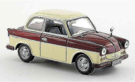Trabant P50 Base 1/43 IST Models Sedan rood beige 1958 modelauto