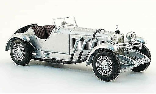 Mercedes SSK Base 1/43 WhiteBox grijs metallic 1928 modelauto
