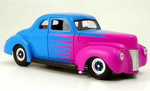 Ford Hot Rod 1940 1/18 Eagle deluxe coupe hot rod blauw modelauto