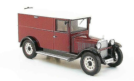 Mercedes L1000 Kastenwagen 1/43 Premium Cls Express rood beige Bestelwagen modelauto