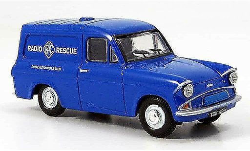 Ford Anglia Van 1/43 Oxford blauw RAC Radio Rescue modelauto