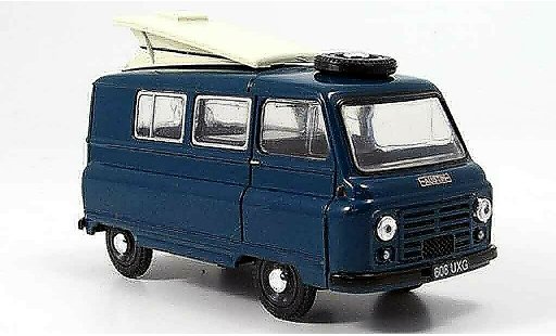 Austin J2 utilitaire 1/43 Oxford Camper blauw Campingdak geoffnet modelauto