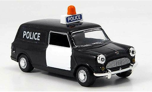 Austin Mini Van police 1/43 Oxford zwart wit politie Politie West Riding modelauto