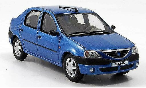Dacia Logan Berline 1/43 Eligor blauw modelauto