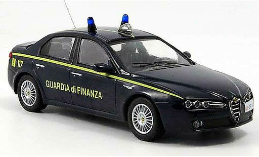 Alfa Romeo 159 polizia 1/43 M4 guardia di finanza b quality 2005 modelauto