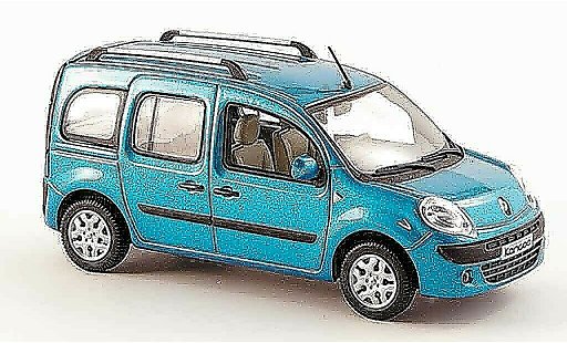 Renault Kangoo Base 1/43 Norev blauw avec fenstern 2008 modelauto